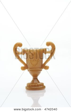 Trophy Over White Background