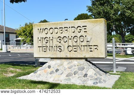 Irvine, California - 4 Apr 2023: On The Campus Of Woodbridge High School