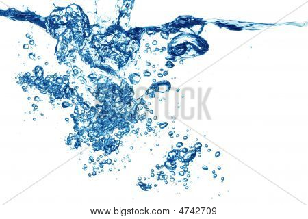 Acqua bolle blu