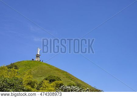 Jerico, Antioquia - Colombia - April 03, 2023. Its Colored Houses, Its Colonial Architecture, Its Mo