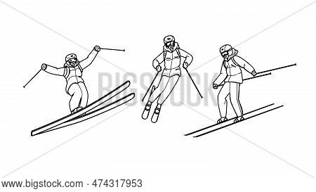 Snow Skiing Images, Illustrations & Vectors (Free) - Bigstock