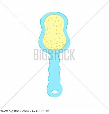 Pedicure Callus Remover Cartoon. Electronic Female, Woman Foot Pedicure Callus Remover Sign. Isolate