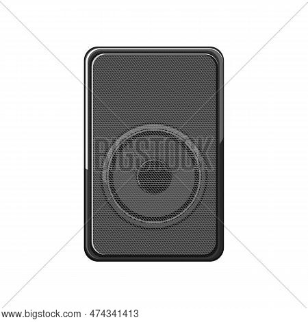 Audio Studio Sound Monitor Cartoon. Music Recording, Professional Equipment Audio Studio Sound Monit