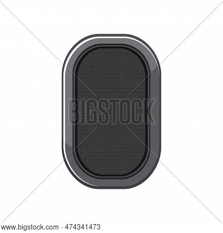 Digital Studio Sound Monitor Cartoon. Mixer Media, Audio Music Digital Studio Sound Monitor Sign. Is
