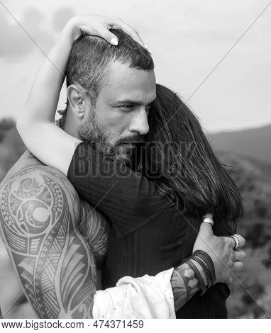 Love Story. Beautiful Young Couple Hugging. Love Concept. Couple Is Hugging. Passion Love Couple. Ro