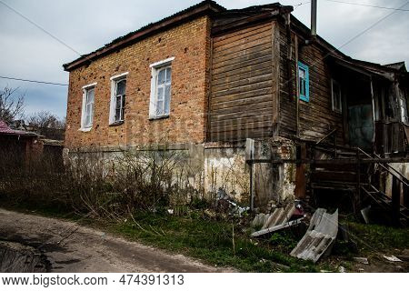 Destroyed Building Located In Izyum, Ukraine - April 08, 2023