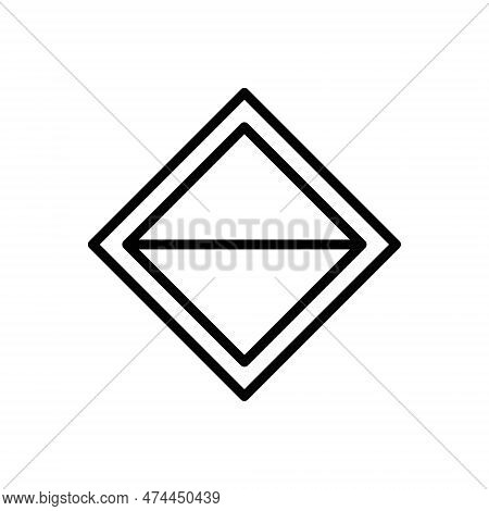 Black Line Icon For Stroke Dash Mark Line Slash Solidus Virgule