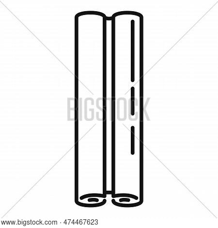 Anise Icon Outline . Cinnamon Stick. Canella Powder