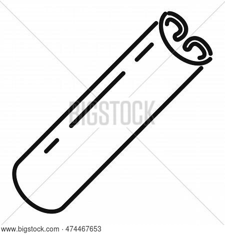 Cinamon Stick Icon Outline . Cinnamon . Anise Food