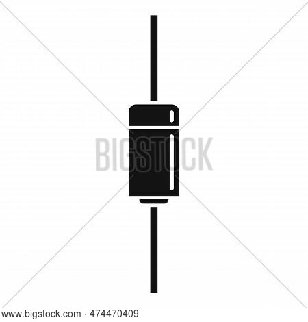 Diode Indicator Icon Simple . Led Light. Component Electric