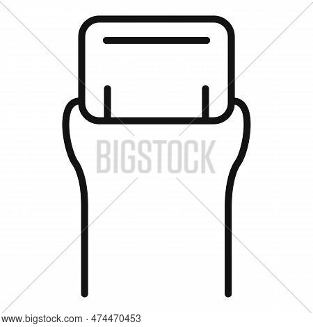 Led Diode Icon Outline . Light Semiconductor. Electric Component