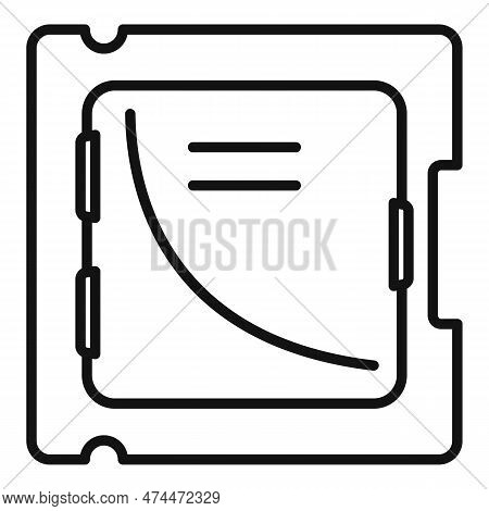 Processor Cpu Icon Outline . Chip Cpu. Data Core