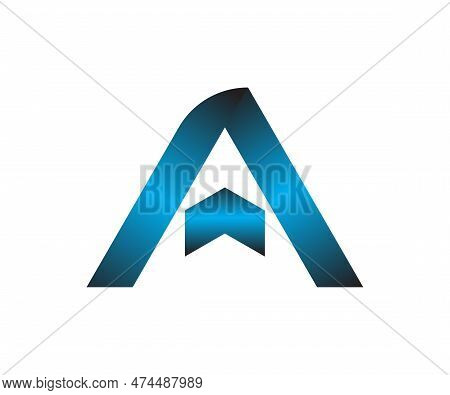 3d A Letter Logo Design Vector Template