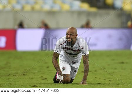 Rio, Brazil - April 12, 2023, Felipe Neto Player In Match Between Fluminense Vs Paysandu By 3rd Roun