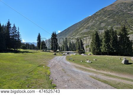 Grigorievskoe Gorge Landscape. Kyrgyzstan