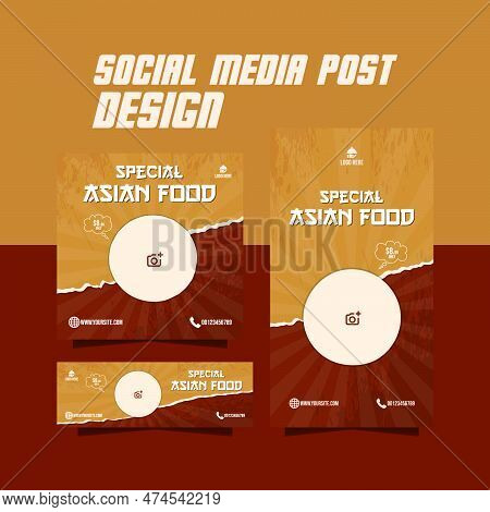Special Asian Food Flyer Social Media Food Post