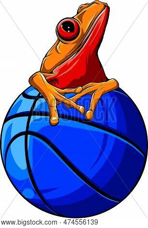 Basket Ball Vector Game Illustration Design. Digital Hand Draw