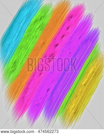 Abstract Colorful Watercolor Background. Digital Art Painting.