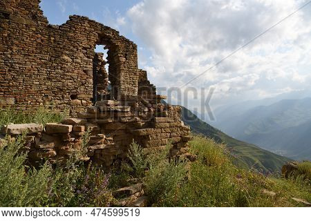 Ruins And Towers Of The Abandoned Village Of Goor, Dagestan, Russia