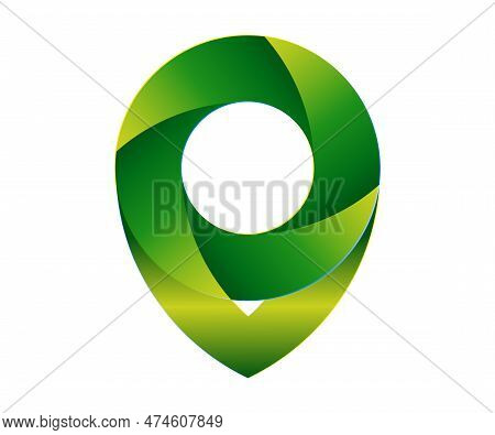 3d Location Icon Design Vector Logo Template