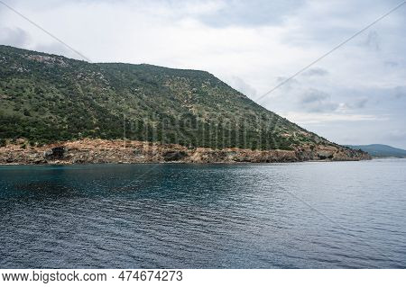 The Rocks And Hills At The Coastal Line Of The Chrysochou Bay Near Neo Chorio, Cyprus