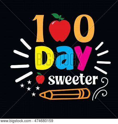 100 Day Of School Svg T-shirt Design,retro 100 Day Of School Svg T-shirt Design, 100 Day Of School