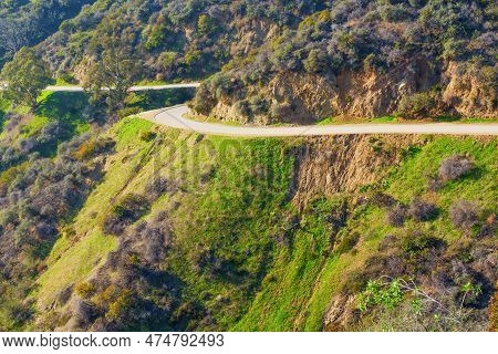 Breathtaking View Of The Santa Monica Mountains As Seen From The Vista Point Of Runyon Canyon Park I
