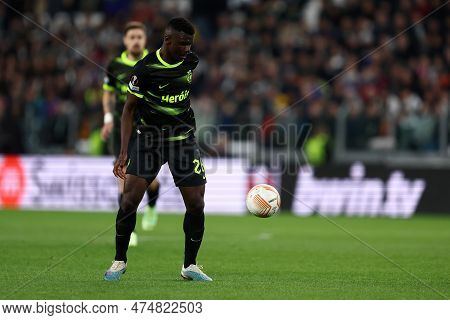 Sinaly Diomande Of Sporting Clube De Portugal During The Uefa Europa League Quarter-final Match Beet
