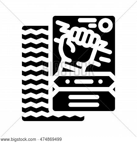 Card Game Board Table Glyph Icon Vector. Card Game Board Table Sign. Isolated Symbol Illustration