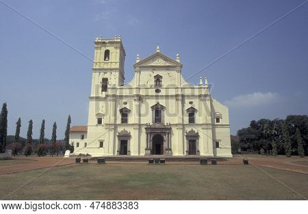 India Goa Velha Town Church Se Cathedral