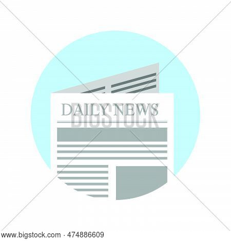 Vector Illustration Of Black And White Newspaper