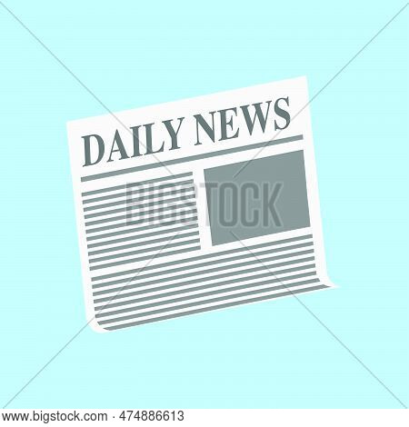 Vector Illustration Of Black And White Newspaper