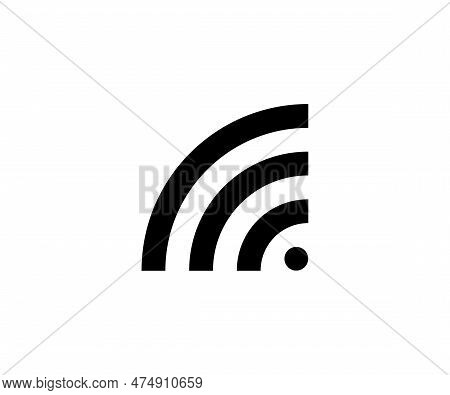 Simple Wifi Icon Design Vector Logo Template