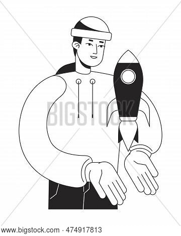 Creating Own Startup Business Bw Concept Vector Spot Illustration