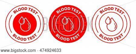 Blood Test Icon Vector. Vector Logo Illustration