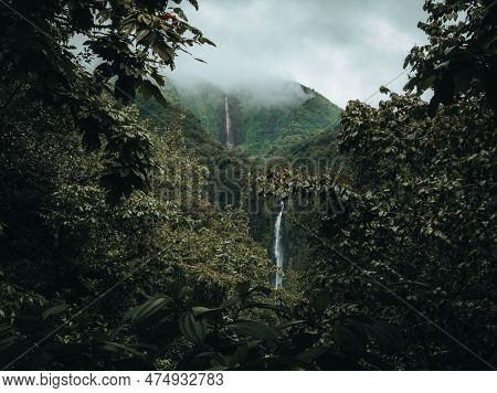 Carbet Waterfalls, Guadeloupe, Lesser Antilles, Caribbean Sea