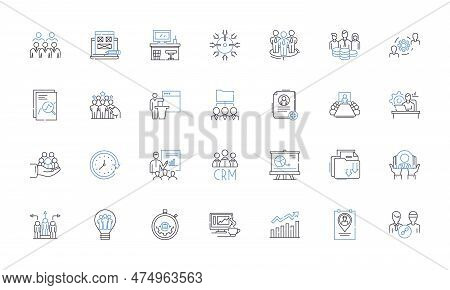 Shared Teamwork Line Icons Collection. Collaboration, Partnership, Cooperation, Synergy, Unity, Alli