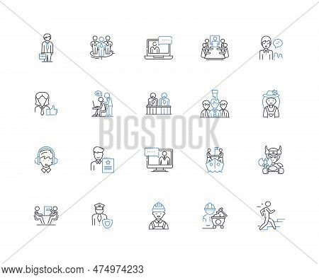 Assignment Line Icons Collection. Project, Homework, Task, Challenge, Workload, Objective, Mission V
