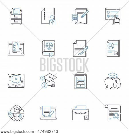 Increased Knowledge Line Icons Collection. Gains, Understanding, Enlightenment, Insight, Mastery, Ex