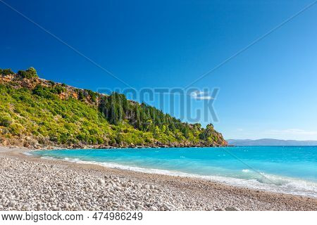View Of Coast Of Kefalonia Island, Greece