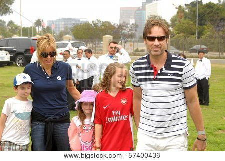 Tea Leoni and David Duchovny at the 2010 A Time For Heroes Celebrity Picnic, Wadsworth Theater, Los Angeles, CA. 06-13-10