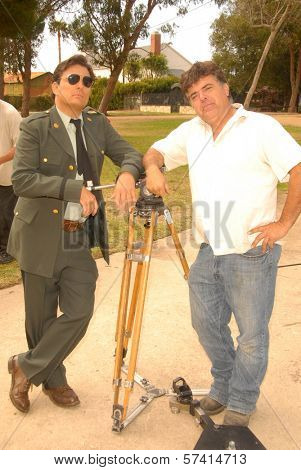 Damian Chapa on the set of the first day of shooting 