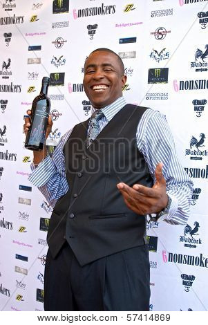 Demetrius Parker at a screening of 