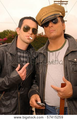 Damian Chapa on the set of the second day of shooting 