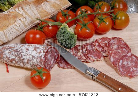 Sausage Cut Into Slices