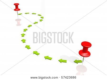 Point-to-point route