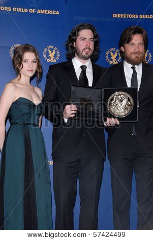 Anna Kendrick, Jason Reitman, Jason Bateman at the 62nd Annual DGA Awards - Press Room, Hyatt Regency Century Plaza Hotel, Century City, CA. 01-30-10