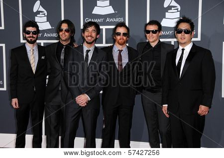 Linkin Park at the 52nd Annual Grammy Awards - Arrivals, Staples Center, Los Angeles, CA. 01-31-10