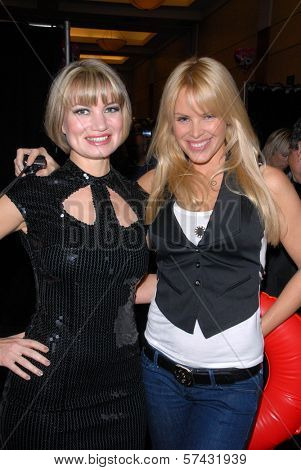 Rena Riffel and Gena Lee Nolin at the Hollywood Collectors Show, Burbank Airport Marriott Hotel & Convention Center, Burbank, CA. 02-13-10