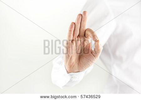 Man Giving A Perfect Gesture
